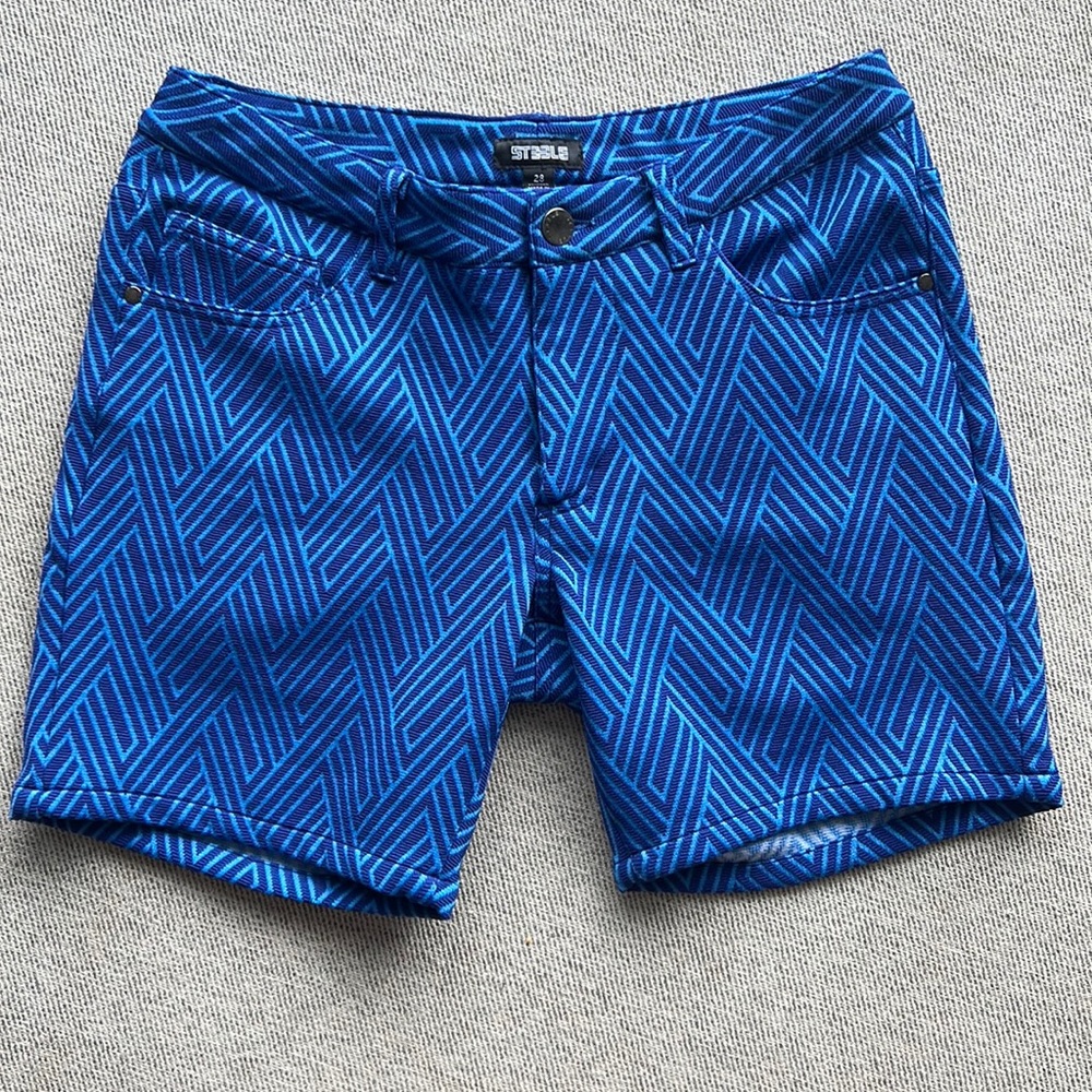 St33le Steele Print Stretch Shorts